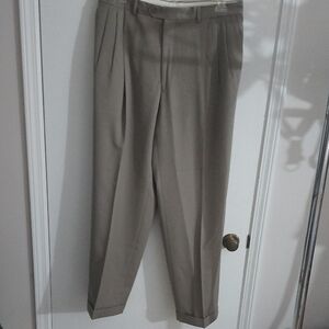 Men's Elegant Tan Dress Trousers-Pazoni-Made In Italy